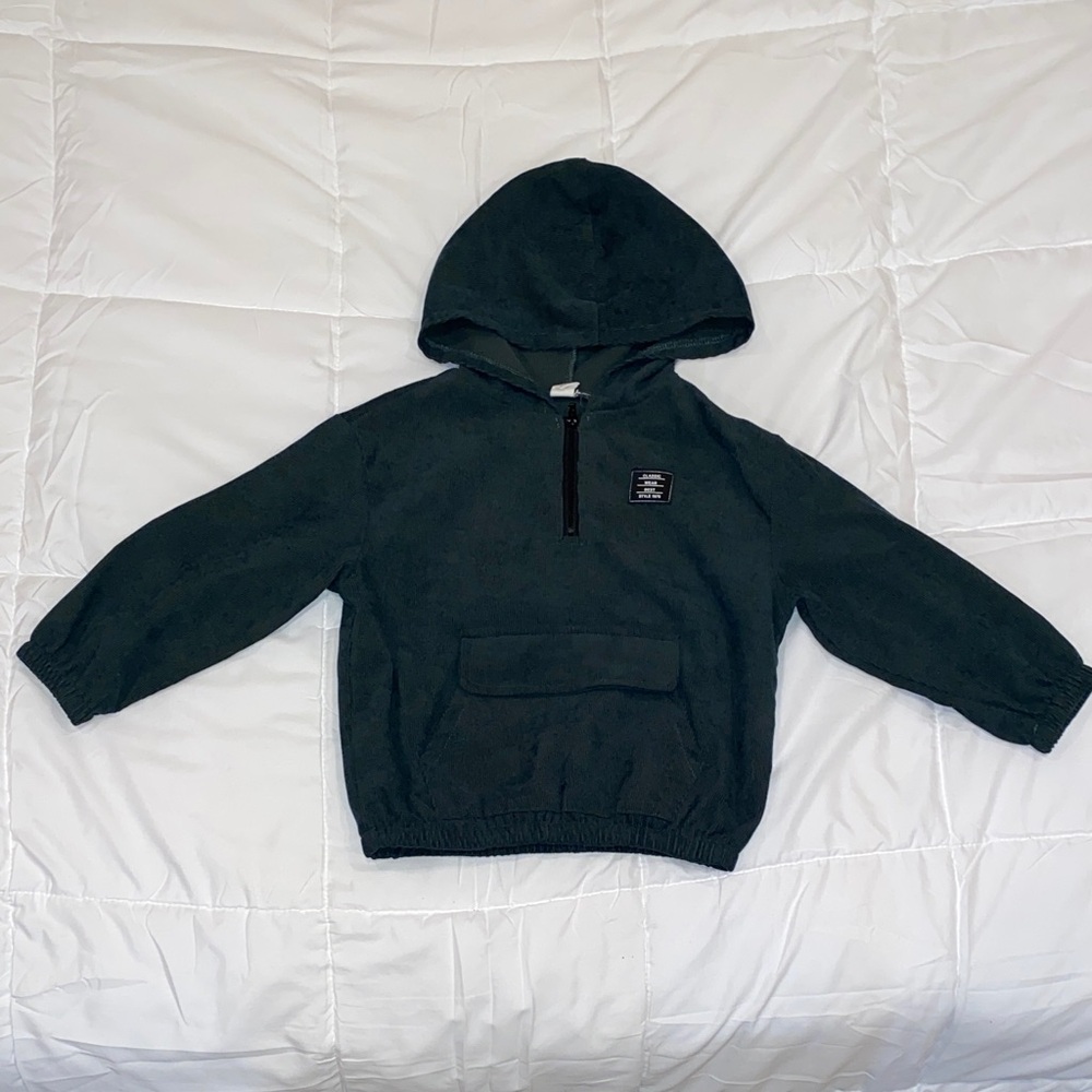 Kids Dark Green Corduroy 2 Piece Set